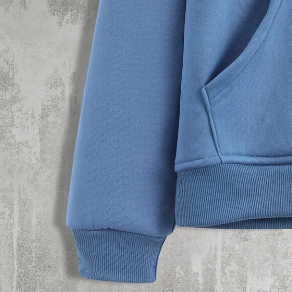 Blue Mens Hoodie - Picture 6 of 6